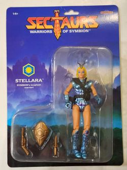 SECTAURS. WARRIORS OF SYMBION. STELLARA 7 " ACTION FIGURE.