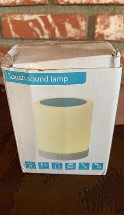 Touch Lamp, Night Light Bluetooth Speaker Portable Wireless Music Speakers, Beside Table Lamp Dimmable 3 White Light Levels RGB Color Changing with M