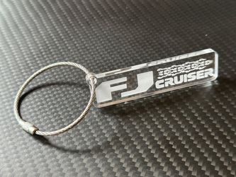 Toyota FJ CRUISER XJ10 Landcruiser JDM Laser Etched Acrylic Key Chain