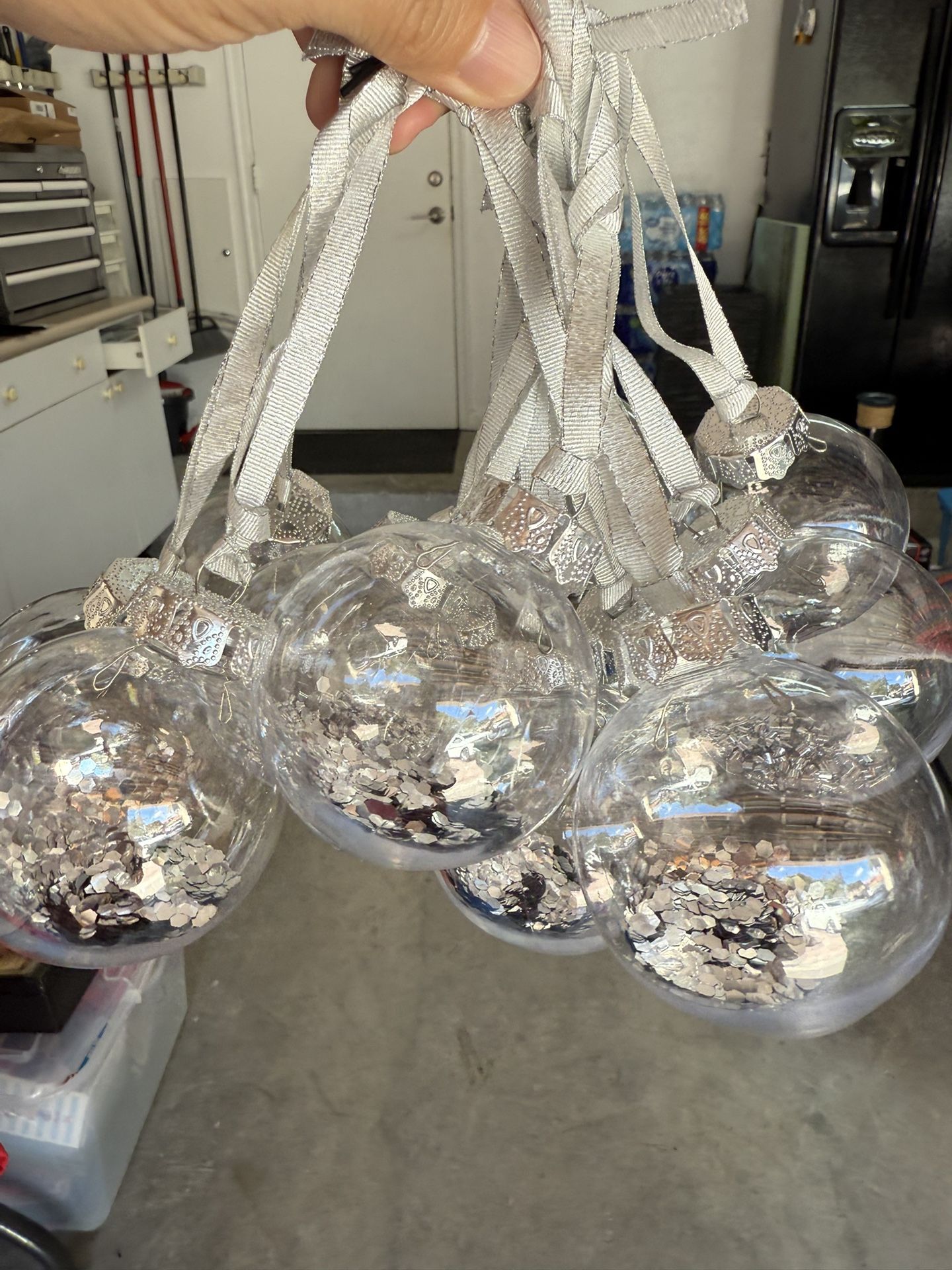 New Clear Christmas Ball, $2 Each, I Have 6 Big And 12 Small If You’re Interested