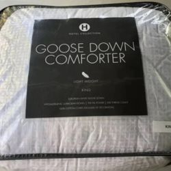 Hotel Collection Goose Down  Light Weight   Comforter King 