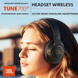 JBL TUNE 700BT Handsfree Wireless Headphones Headband Noise-Cancellation Bluetooth 5.1 Earphone JBL HIFI Sound Sports Headset
