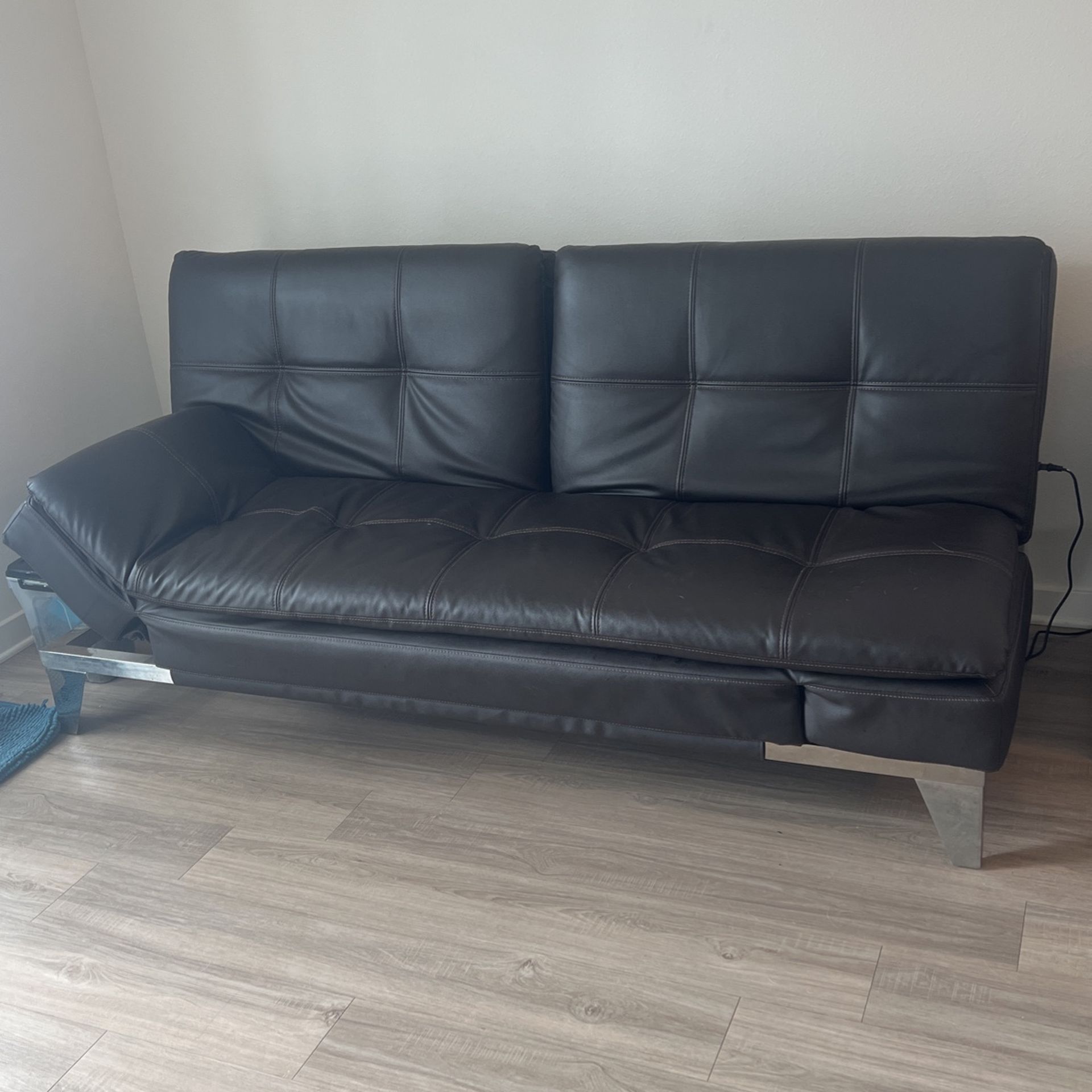 Black Leather Couch