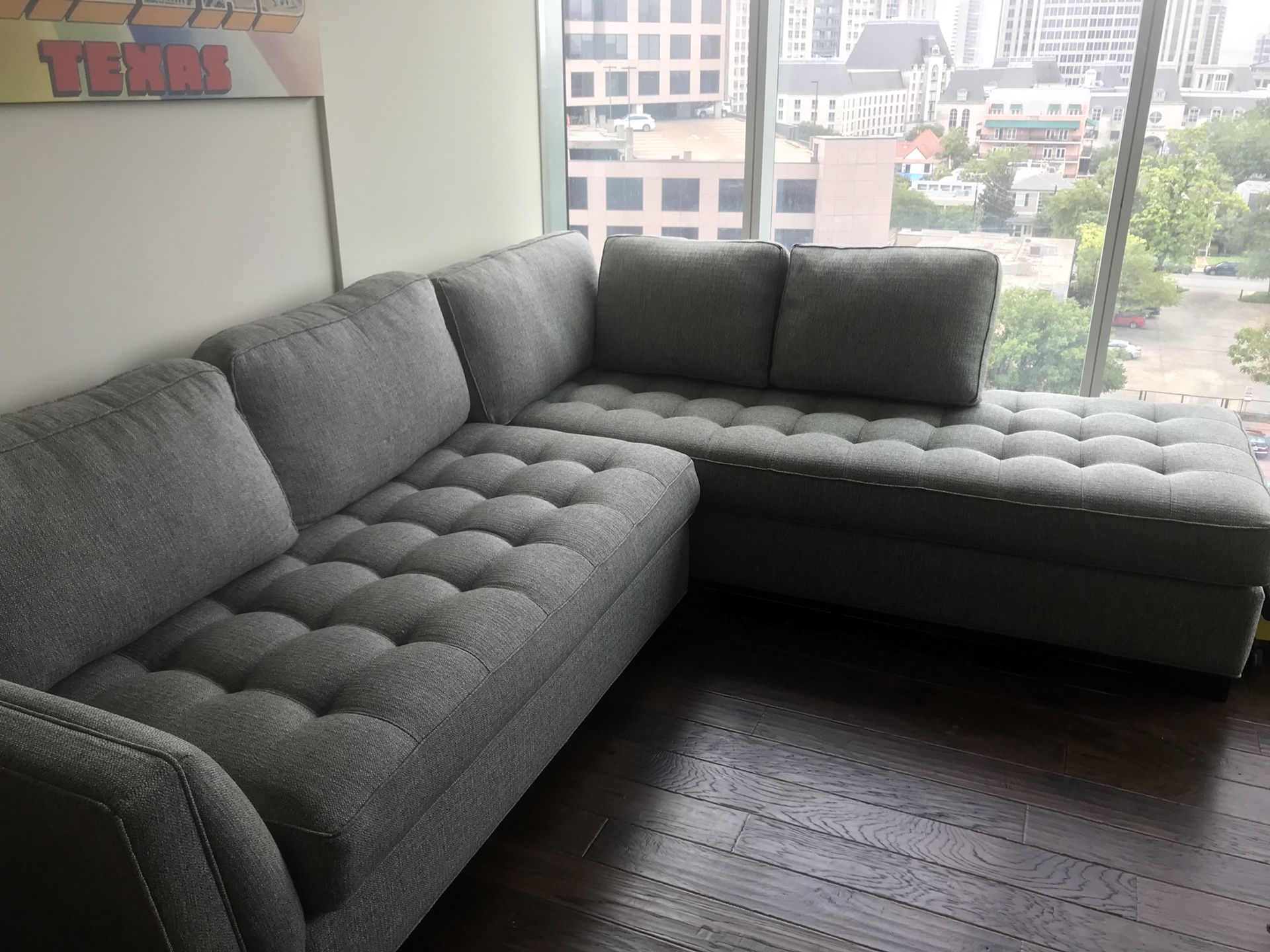 Cindy Crawford Home Calvin Heights Gray 2 Pc Sectional