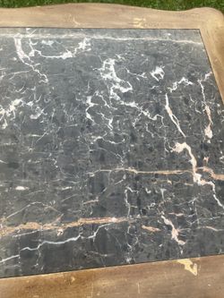Marble And Wood Coffee Table