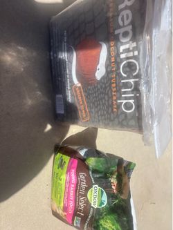 Bedding and rabbit food