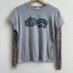 HARLEY DAVIDSON 2007 Light Grey Atascadero, CA Tattoo Long Sleeve Graphic Tee