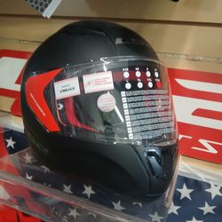 Full-Face Motorcycle Helmet Matte Black xxxl
