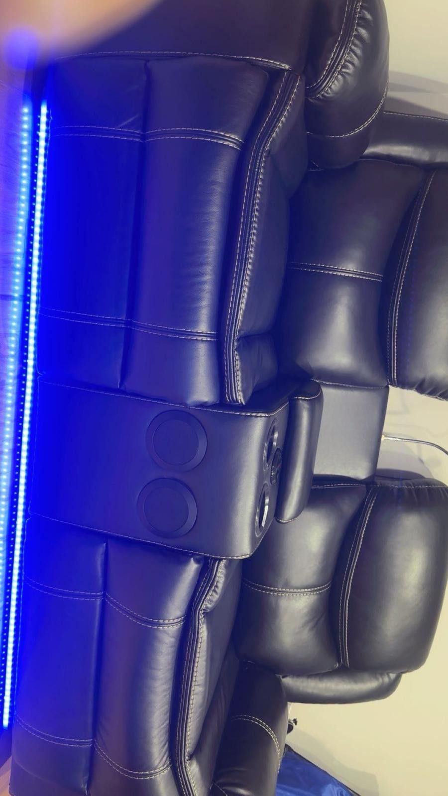 Reclinable Black Sofa