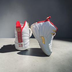 💕VINTAGE WICKER TWINZ💕  SPECIAL EDITION LIMITED RELEASE: Nike Air Jordan 12 Retro FIBA  World Cup 2019 Size 6