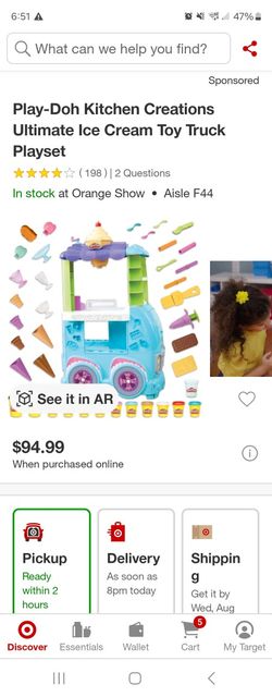 Play Doh Ice Cream Truck With Accessories