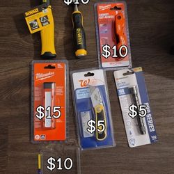 Hand Tools DeWalt Milwaukee Etc(Tap Pic For Prices)