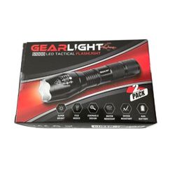 NWOT GearLight LED Flashlight Bright, Zoomable Tactical Emergency (1 FLASHLIGHT)