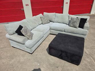 Sectional with ottoman