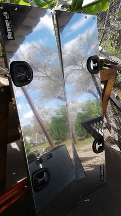 Two Stanley steel door 57" for tool box