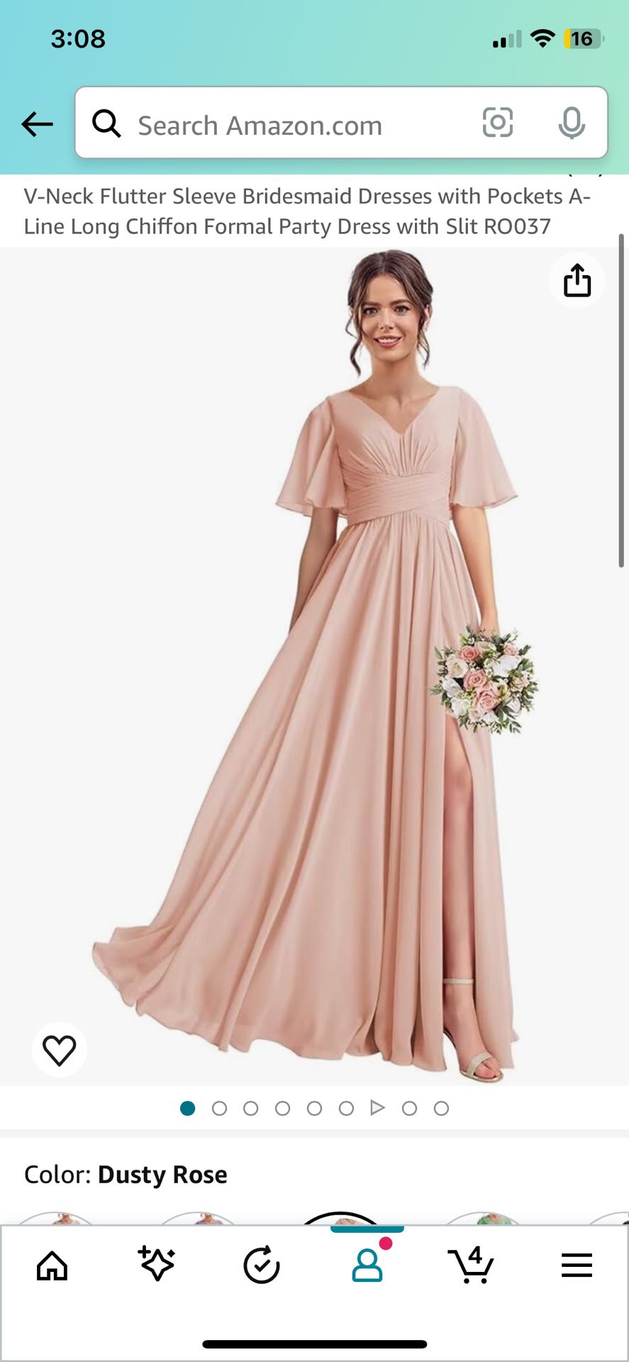 bridesmaid dress size 4
