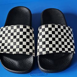 Size 2 Kids Vans Slides