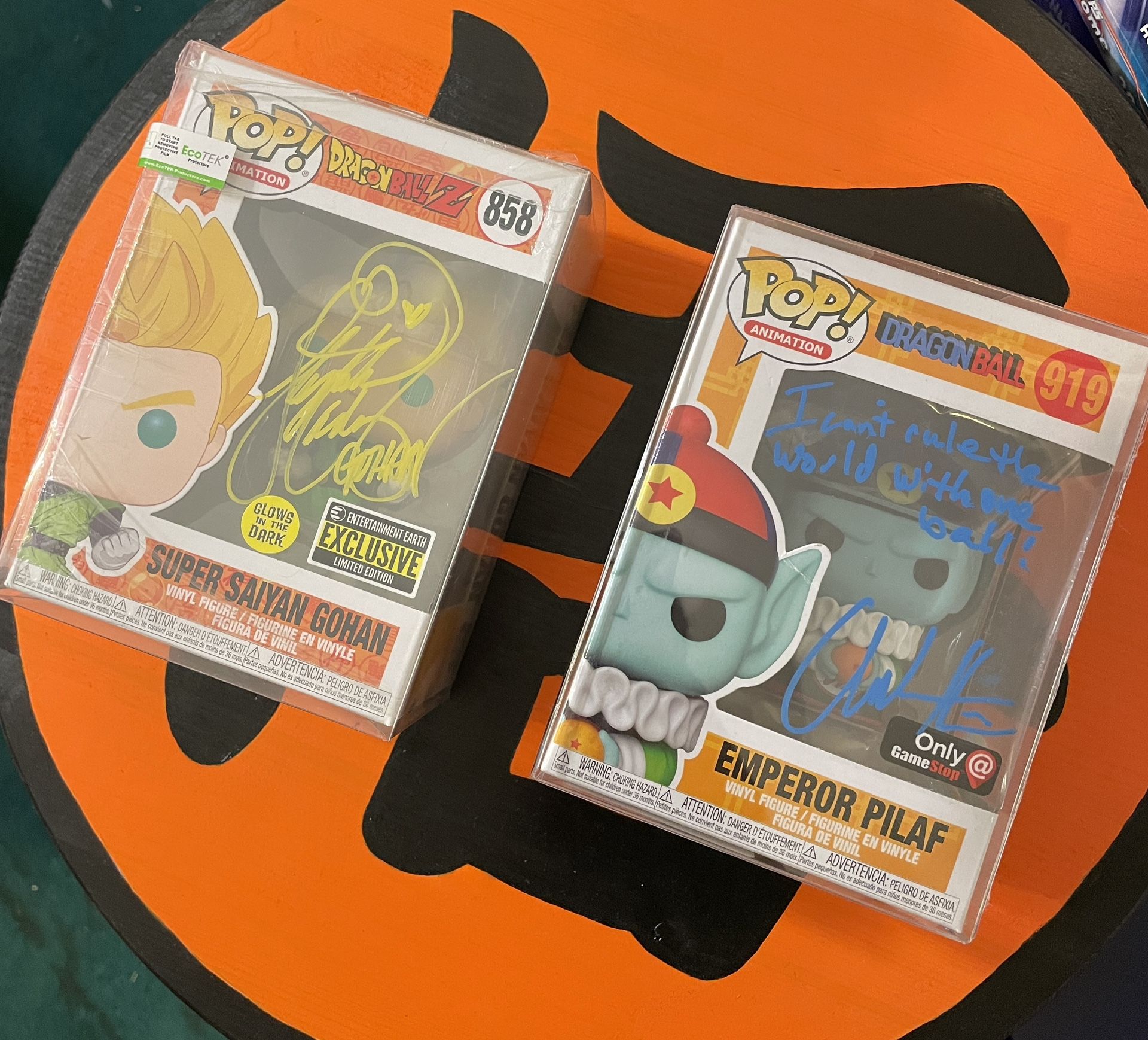 Super Saiyan Gohan & Emperor Pilaf Signed Pops