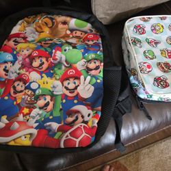 Super Mario Backpack And Lunch Box