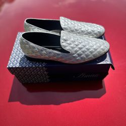 Amali Silver Loafers Men Size 9