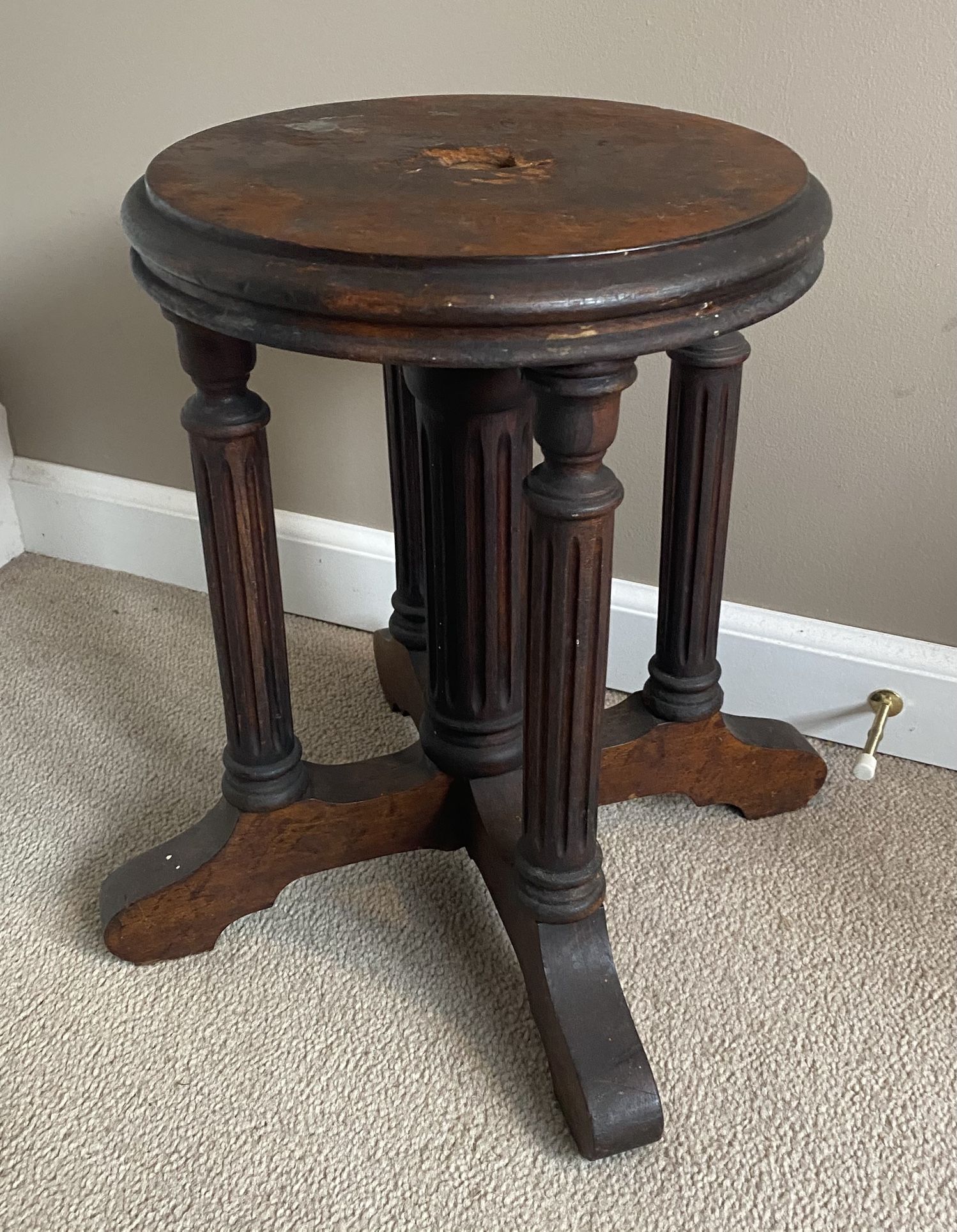 Antique Piano Stool