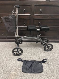 Knee Scooter With Basket & Fanny Pack Bag