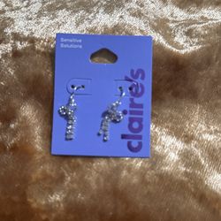 Claire’s Sensitive Solution Rhinestone Earrings