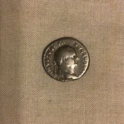 Ancient silver Roman coin