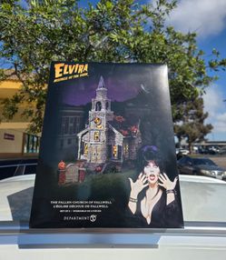 Dept 56 Elvira The Fallen Church of Fallwell, NEW!