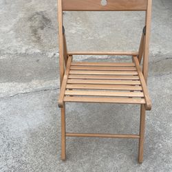 Wood Folding Chairs X2 IKEA 