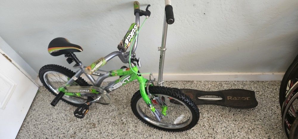 🔥🚲🔥Boy's NEXT Surge Bike (18 Tires)(free 3 Wheel Scooter)🔥🚲🔥