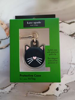 Kate Spade New York Cat AirTag Charm Keychain