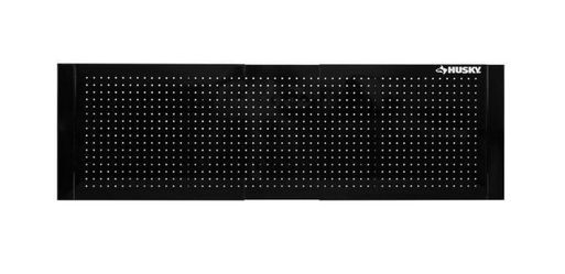 Husky 52 in. W to 72 in. W Gloss Black Adjustable Pegboard