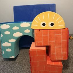 Foam Castle / Fort Building Blocks Play Set – 5 Pieces