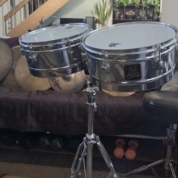 LP Aspire Timbales And LP Matador Stand