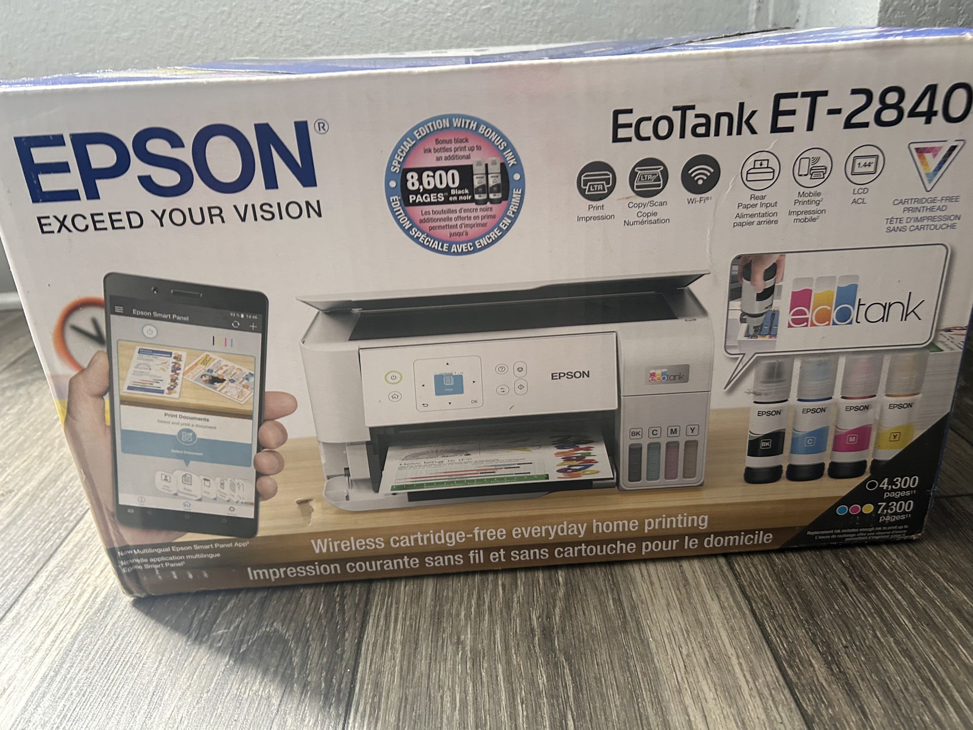 Epson Eco Tank ET-2840 Color Printer