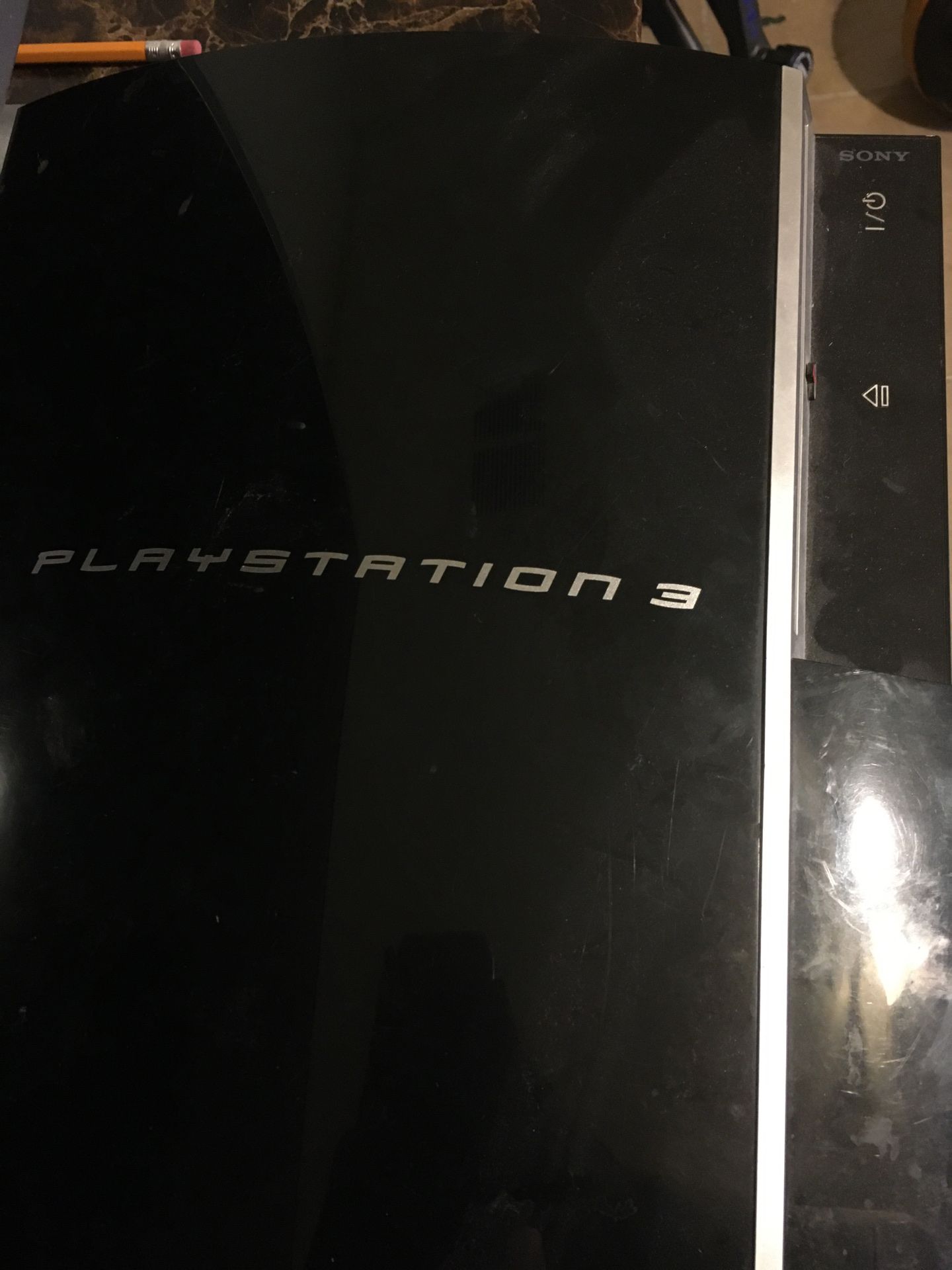 A broken ps3 ( use for parts )