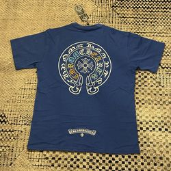 Chrome Hearts Blue Embroidered Shirt Size L