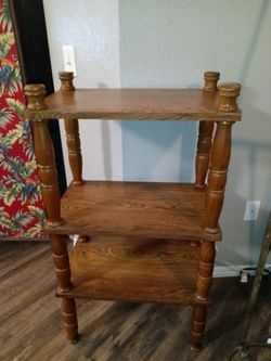 Solid Wood Tier Display Shelf