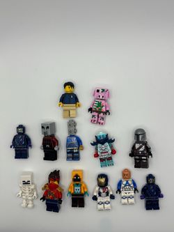 LEGO Minifigure Lot of 13 - Star Wars, Marvel, Ninjago, Minecraft & City Figures