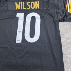 Roman Wilson Signed Autograph Custom Jersey - Beckett Coa - Pittsburgh Steelers