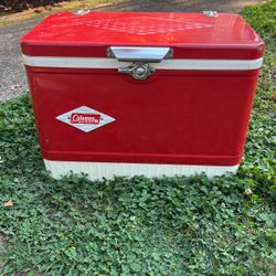 Vintage Coleman Red Cooler
