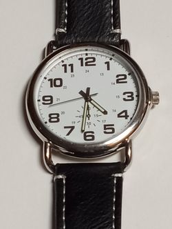 Watch Men's Analog Military Time New Battery 