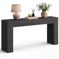 VASAGLE Entryway Table, Thick Tabletop Console Table, Farmhouse