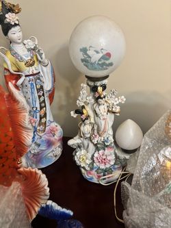 Porcelain Asian Statues