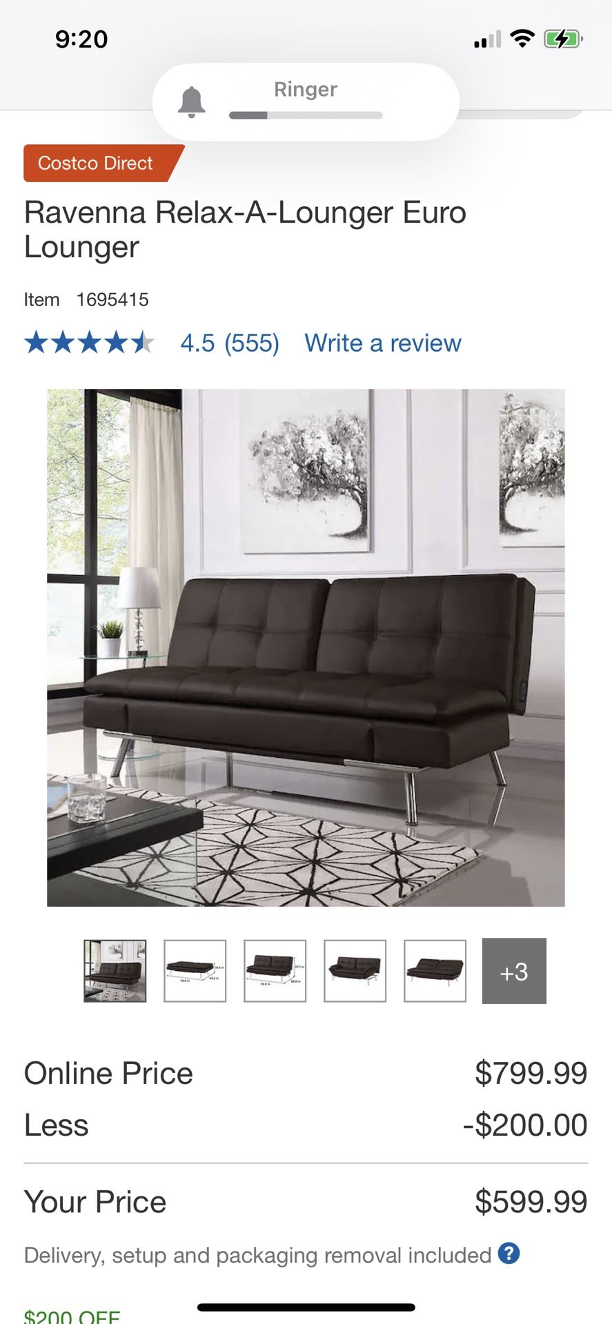 Leather Futon