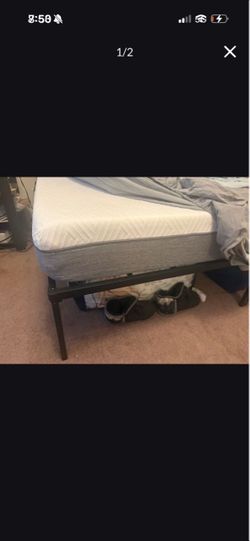 Bed and mattress