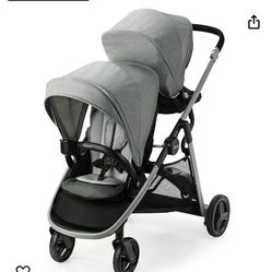 Graco Double Stroller W/ Car Seat & Base