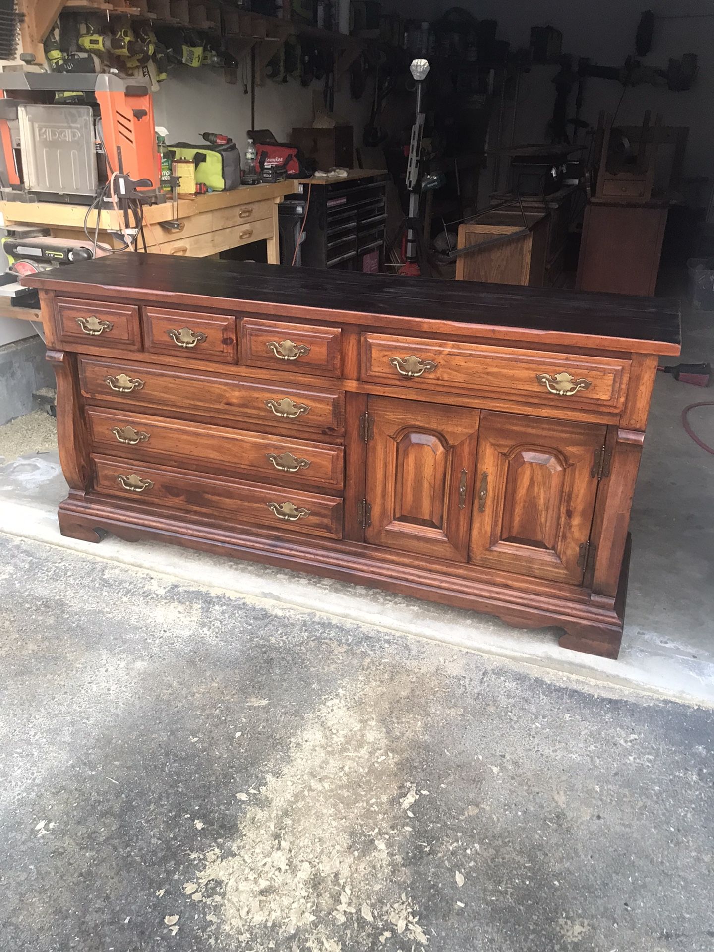 Golden Pine Dresser