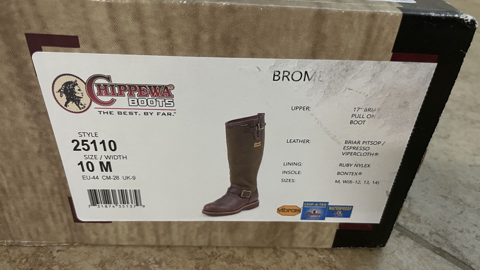 Men's Chippewa Boots Size 10